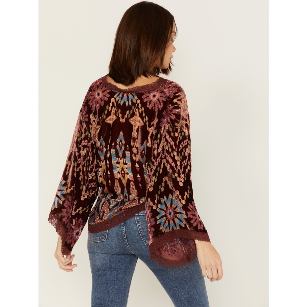 Johnny Was Geo Print Burnout Dazy Kimono EXC Cond! - Picture 2 of 3